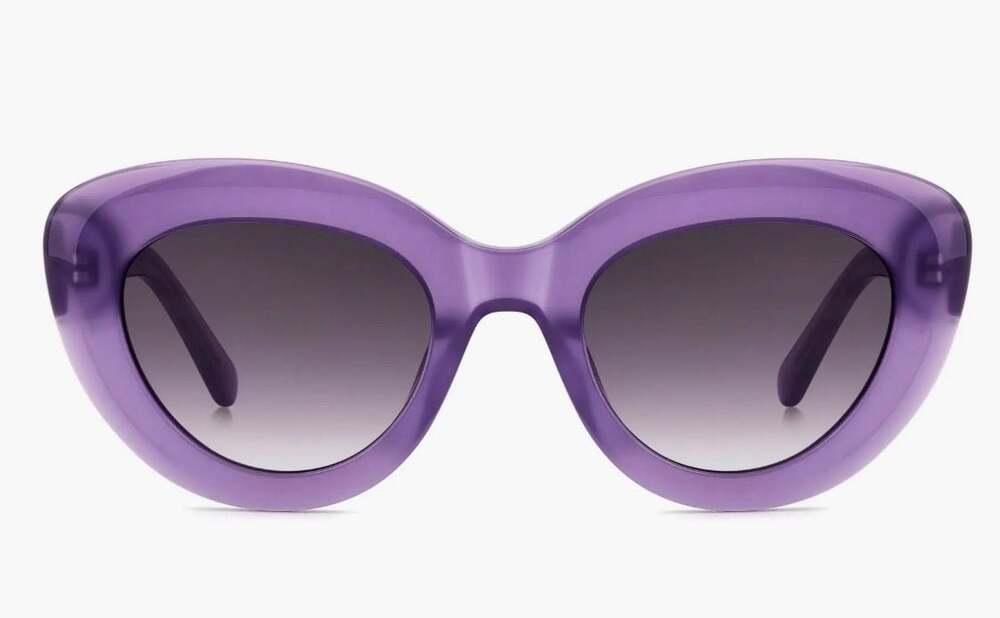 kate spade Purple Oversized Cat-Eye Sunglasses
